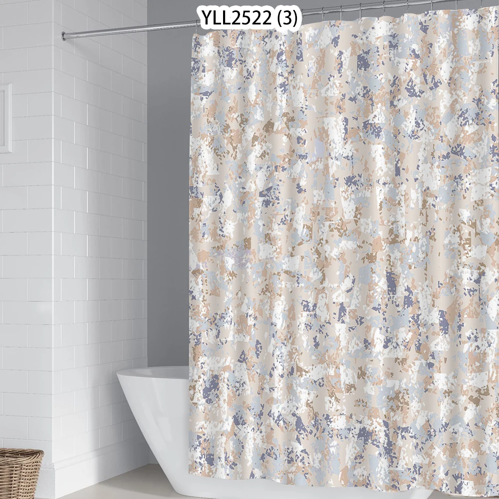 Занавеска для душа из полиэстера с принтом в виде мозаики | Дом и сад