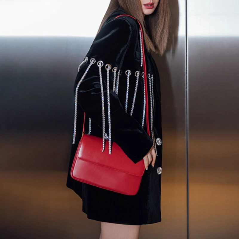 Женский блейзер с длинным рукавом VGH Черный Повседневный свободный пиджак