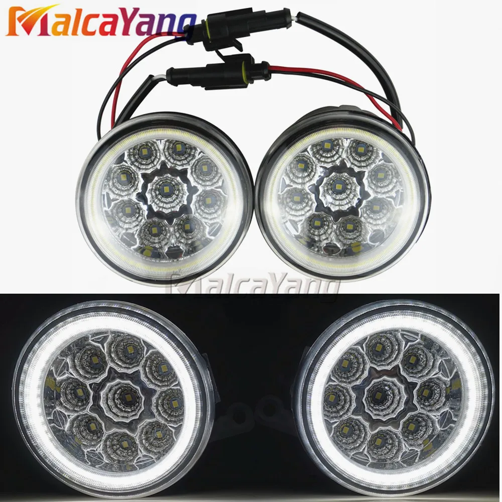 2 шт. мощный внешний 90 мм светодиодный глаза ангела фары Противотуманные для Infiniti