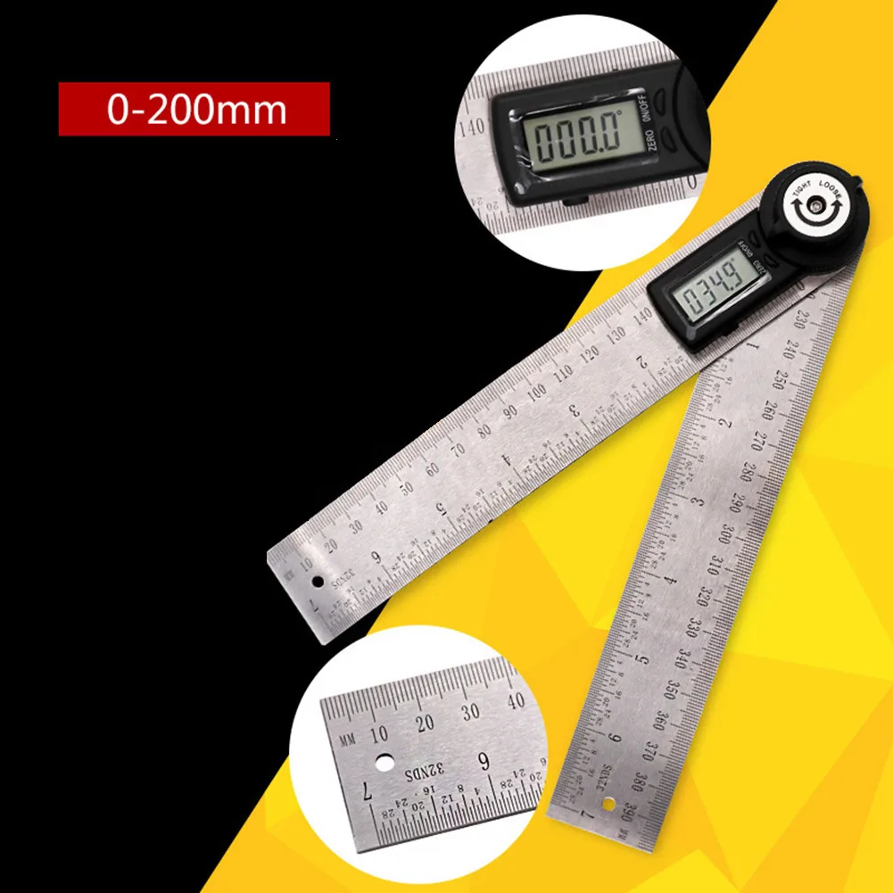 

20cm Protractor Ruler 360 Degree 7.8in Accurate Angle Ruler Electronic