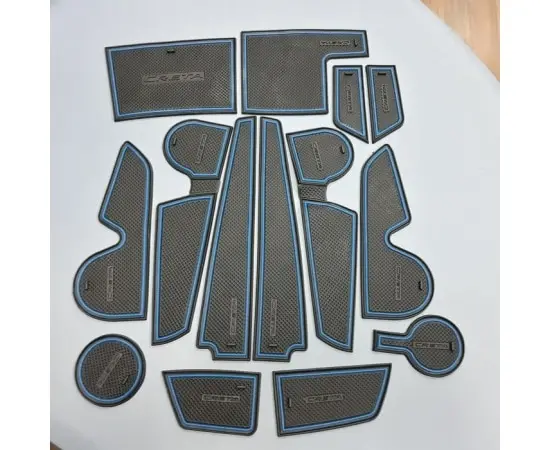 Mats in niche salon Hyundai Solaris 2017 ~ (hem red) |