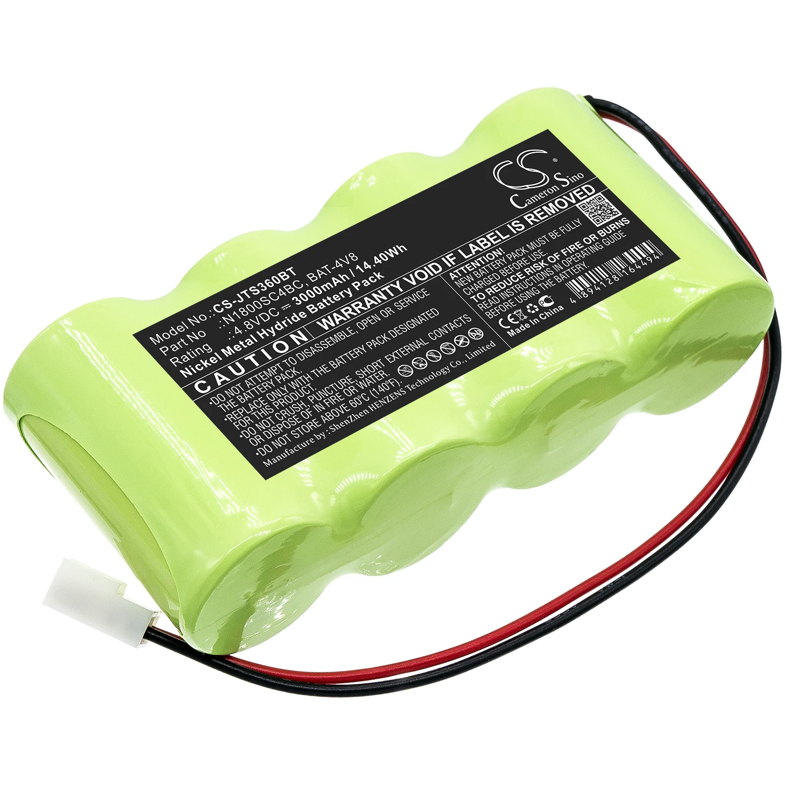 

Battery for Jablotron OS-360A, OS-365A, BAT-4V8, N1800SC4BC 4.8V/mA