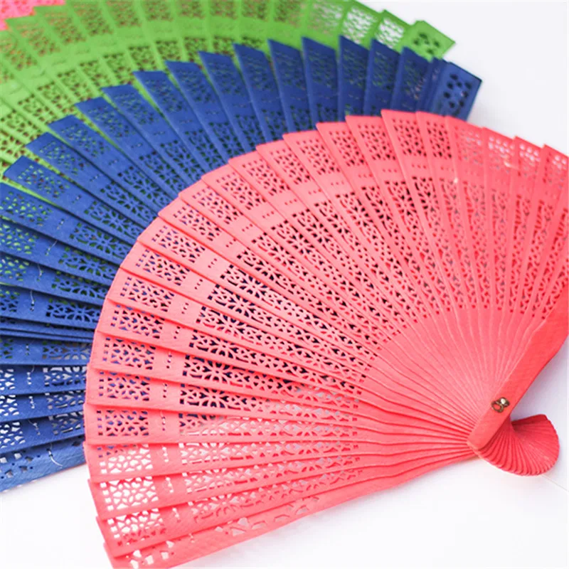 8 дюймовый ручной вентилятор из сандалового дерева подарок складной веер дизайн