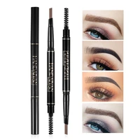 handaiyan 5 color automatic rotating double headed waterproof non blooming triangle eyebrow pencil makeup cosmetic gift