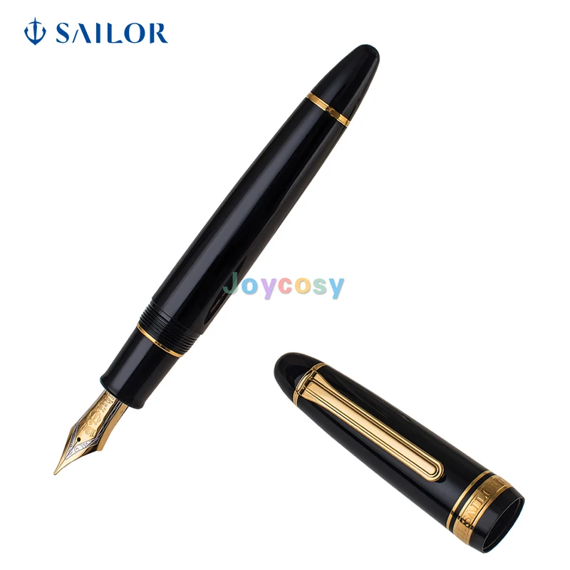Перьевая ручка Сейлор коп черный перьевой карандаш с средним пером 21 К золотым