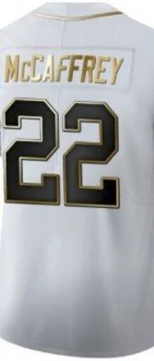 

Panthers Christian McCaffrey Golden Edition 100th T-shirt