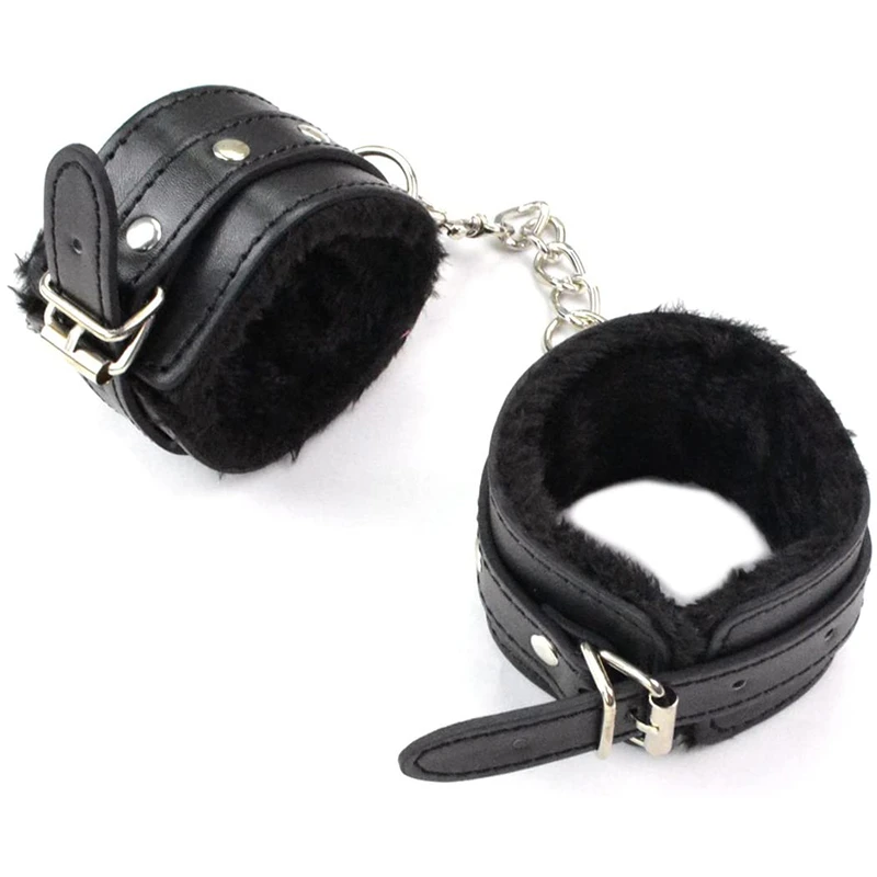 Регулируемые наручники браслеты на лодыжку SM взрослые плюшевые искусственные