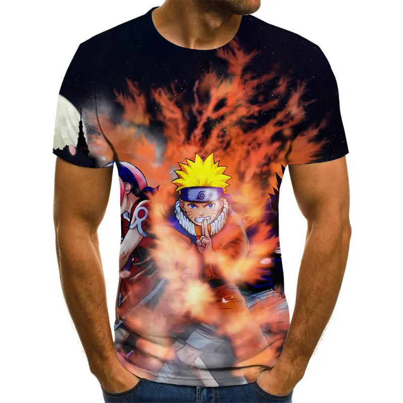 

Summer Japanese cartoon anime men's and women's T-shirt 3D printing Harajuku oversized t-shirts short-sleeved children's top 6XL