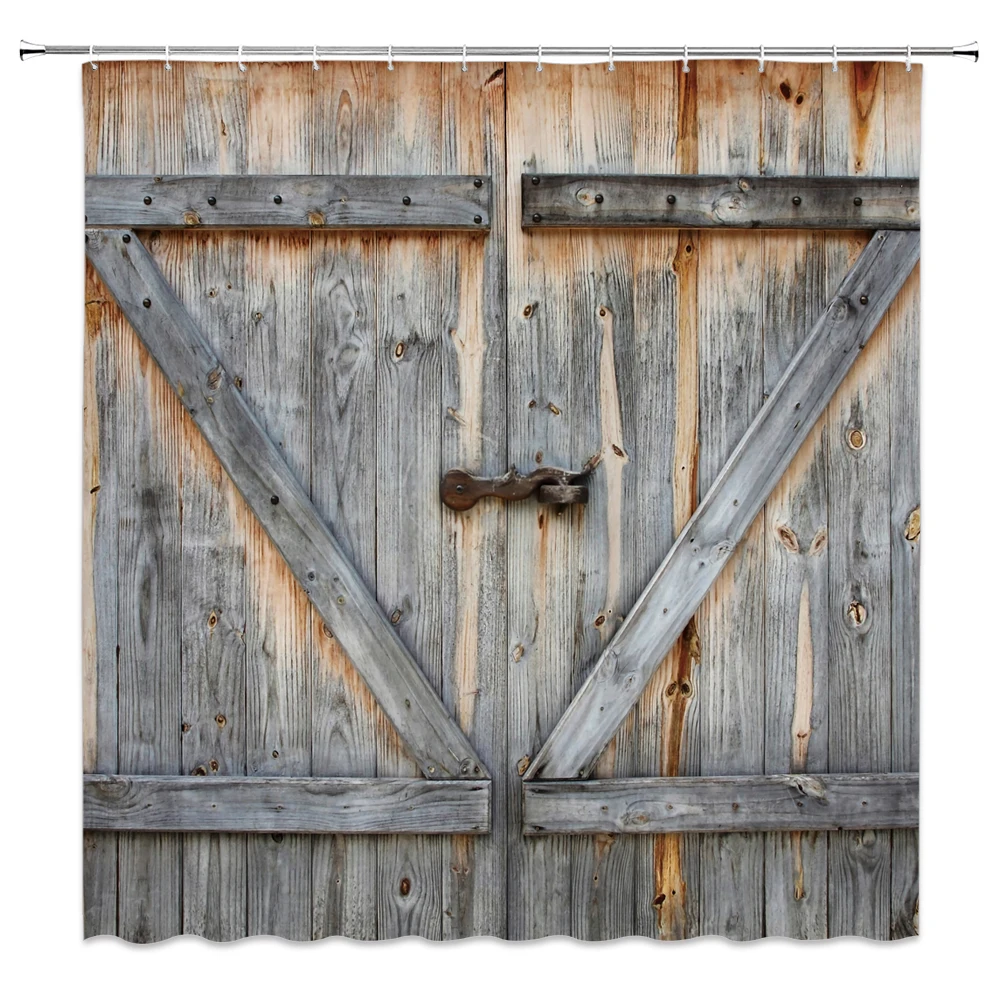 Старая деревянная занавеска для душа 180X200Mat винтажная декоративная