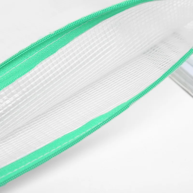 Сетчатые карманные папки на молнии A4 A5 A3 водонепроницаемая ПВХ Сумка для