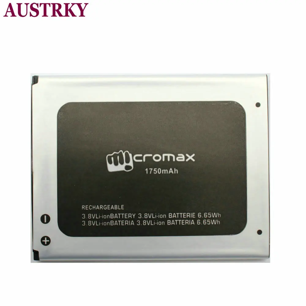 Новый аккумулятор для Micromax Q414 Canvas Blaze 4G +/ Q424 Bolt Phone 1750 мАч аккумуляторы + код