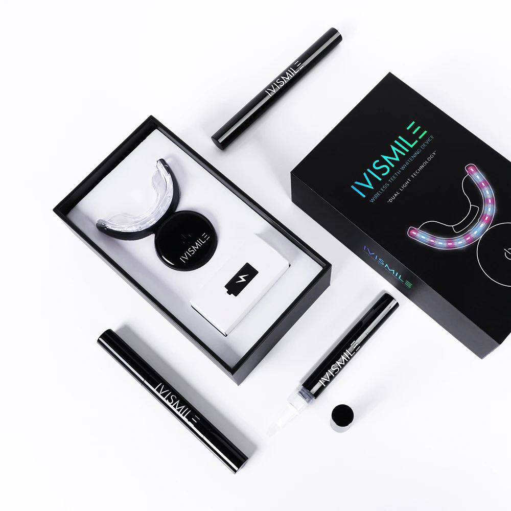 IVISMILE отбеливание зубов комплект с светодиодный светильник для дома Применение