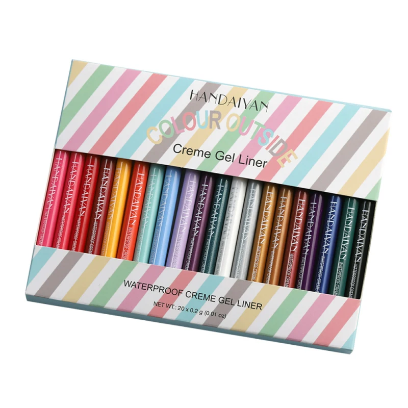 HANDAIYAN 20 Colors Ultra-fine Eyeliner Waterproof And Sweatproof Non-smudge Pen TSLM2 |