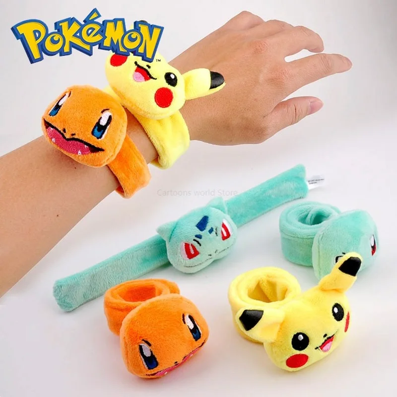 

TAKARA TOMY Pokemon Stuffed Pikachu plush toys kawaii cute soft lucky doll mini hand ruler toys kids gift kid Christmas birthday