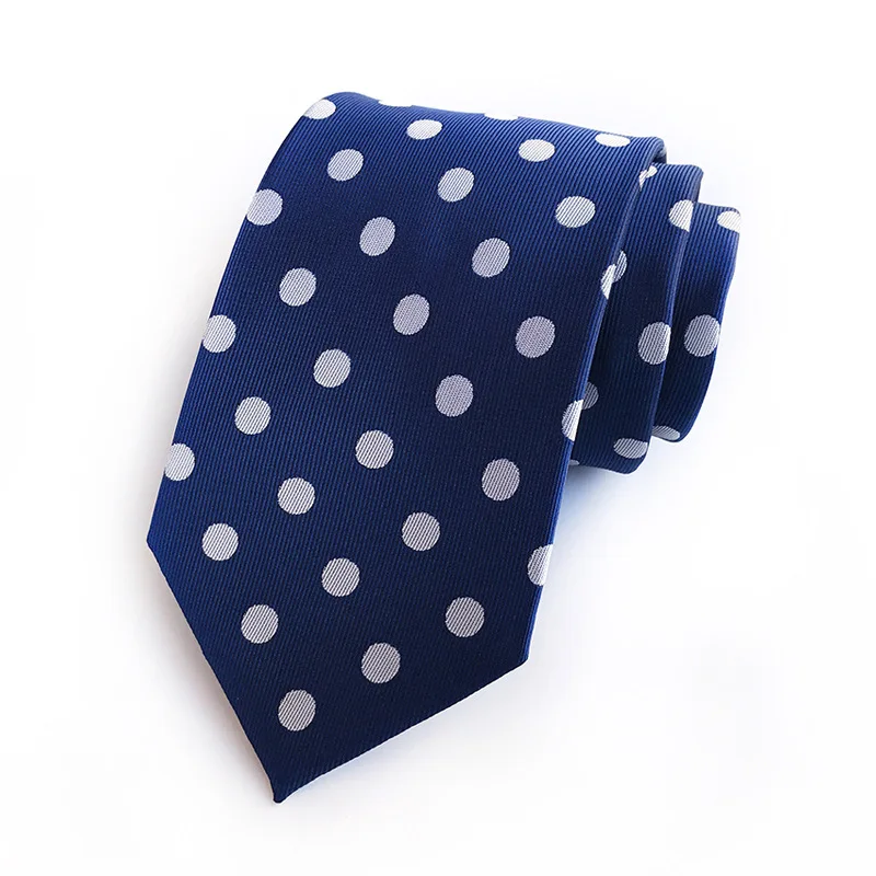 20 цветов Классический жаккардовый галстук в горошек с узором пейсли 100% шелк