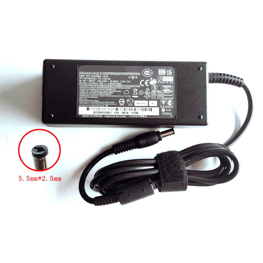 Зарядное устройство для аккумулятора 19 в 3 5 А подходит TOSHIBA V85 R33030 ADP-75SB |