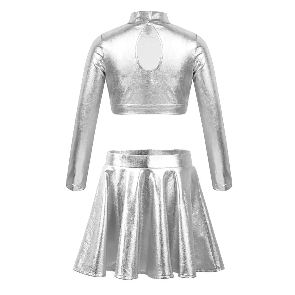 Детская Юбка для танцев девочек Костюм занятий гимнастикой комплекты домашней