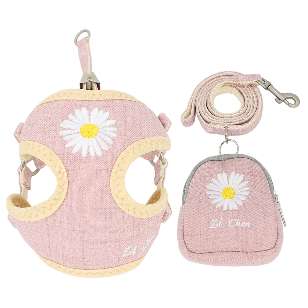 Поводок и поводок для собак набор с вышивкой дышащая Регулируемая сумка закусок