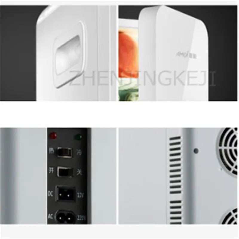 

6L Small Refrigerator Fridge Single Door Refrigeration Home Use Vehicle Household Quick Cooling Tools Frozen Home Appliances