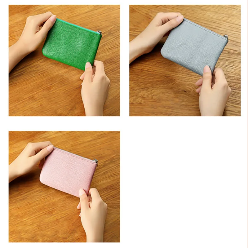 Женский Мужской кошелек из натуральной воловьей кожи/кошелек для ключей 2018