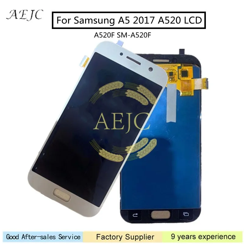 5 2 &quotдля samsung Galaxy A5 2017 A520 A520F SM ЖК дисплей кодирующий преобразователь сенсорного