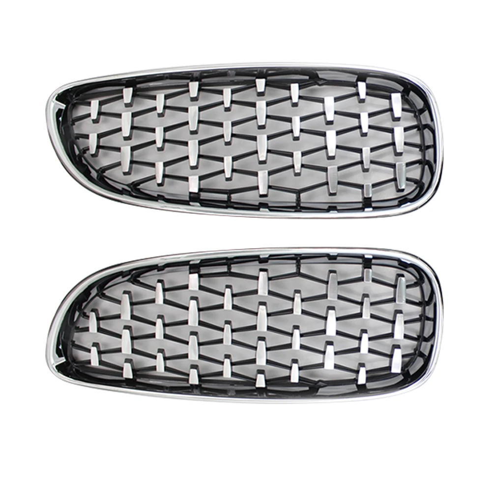 

2pcs Car Replacement Front Bumper Kidney Grill Grills Auto Replacement Part for BMW Z4 E89 09-16 Single Slat