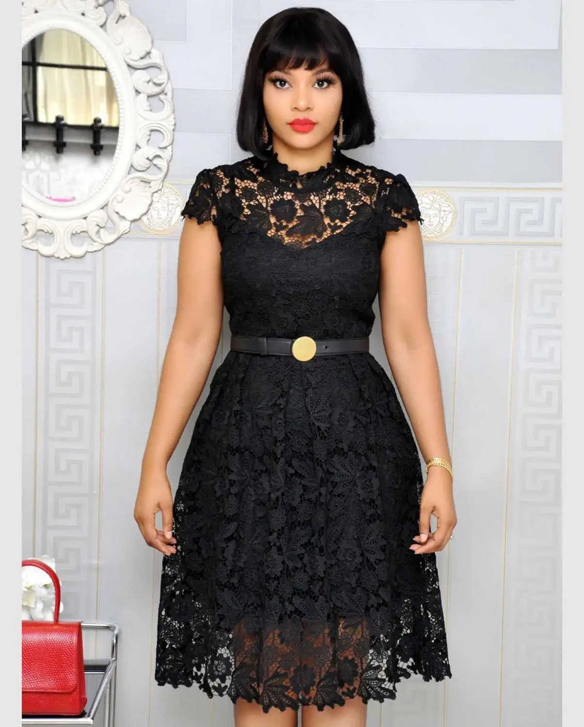 Африканские платья для женщин элегантное модное платье с аппликацией