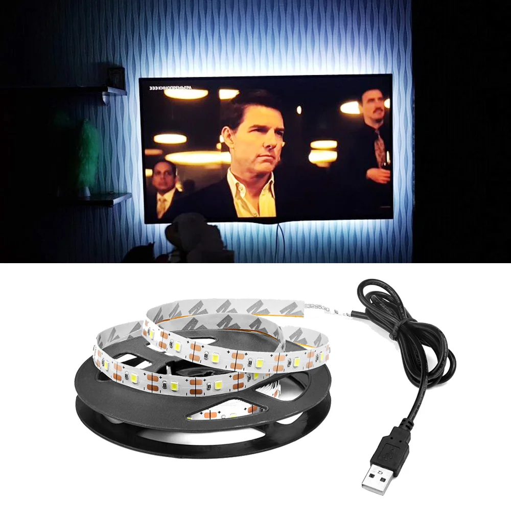 Светодиодная лента с USB светильник разъемом для подсветки телевизора