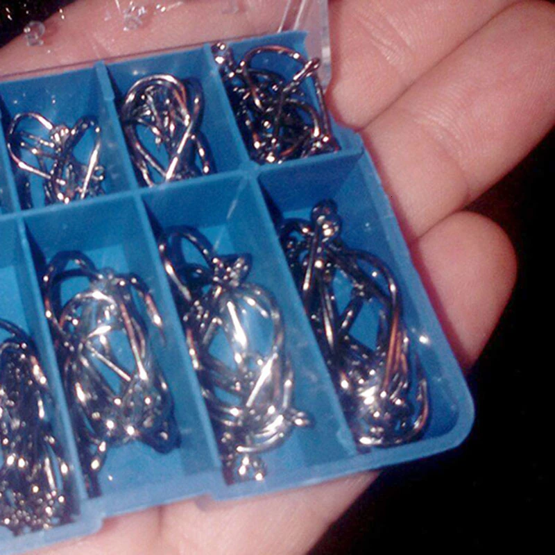 

100 Ten-Box Boxed Fishing Hooks Really Sharp Well Designed Strong Corrosion Resistance Easily To Catch Fishes 100Pcs/Box