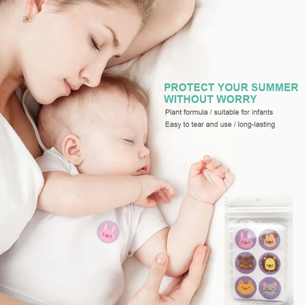 96 шт наклейки для комаров путешествия детей и взрослых репеллент стикер