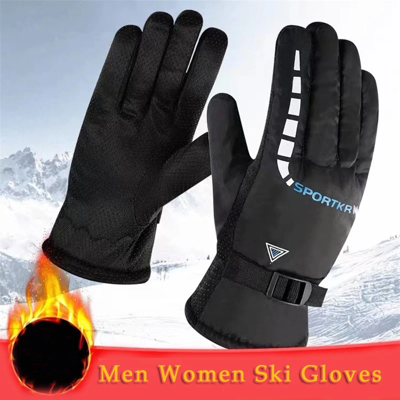 

Winter Cycling Gloves Unisex Windproof Outdoor Sport Ski Gloves Waterproof Bicycle Bike Scooter Riding Motorcycle Warm Gloves