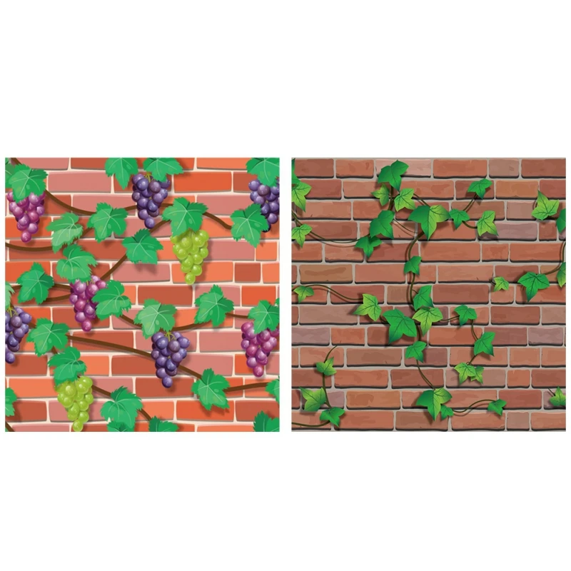 

45cm Wallpaper Brick Pattern With Glue Wallpaper Stickers Living Room Bedroom Porch Student Bedroom Cabinet Parthenocissus