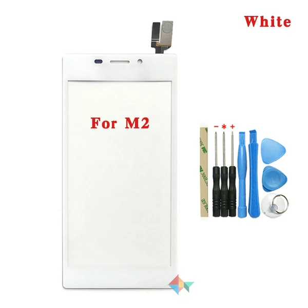 4," для sony Xperia M2 S50H D2302 D2303 D2305 D2306 и M2 Aqua D2403 сенсорный экран дигитайзер Передняя стеклянная Сенсорная панель объектива - Цвет: M2 White With Tool
