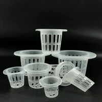 mesh hydroponic baskets cultivate pot nursery net cup aeroponic planting soilless indoor gardening hydroponics strawberry 10pcs