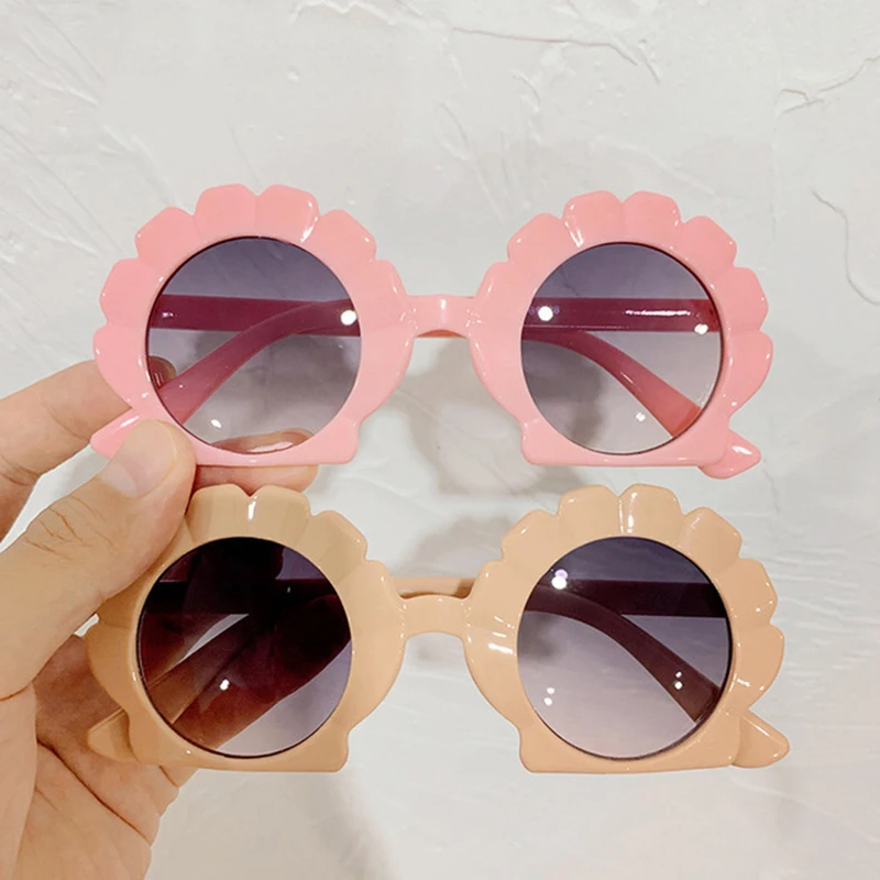 

HKNA Child Sunglasses 2022 Candy Colors Sun Glasses For Kids Seashell Eyewear Fashion Brand Designer For Sunglasses Boy/Girls