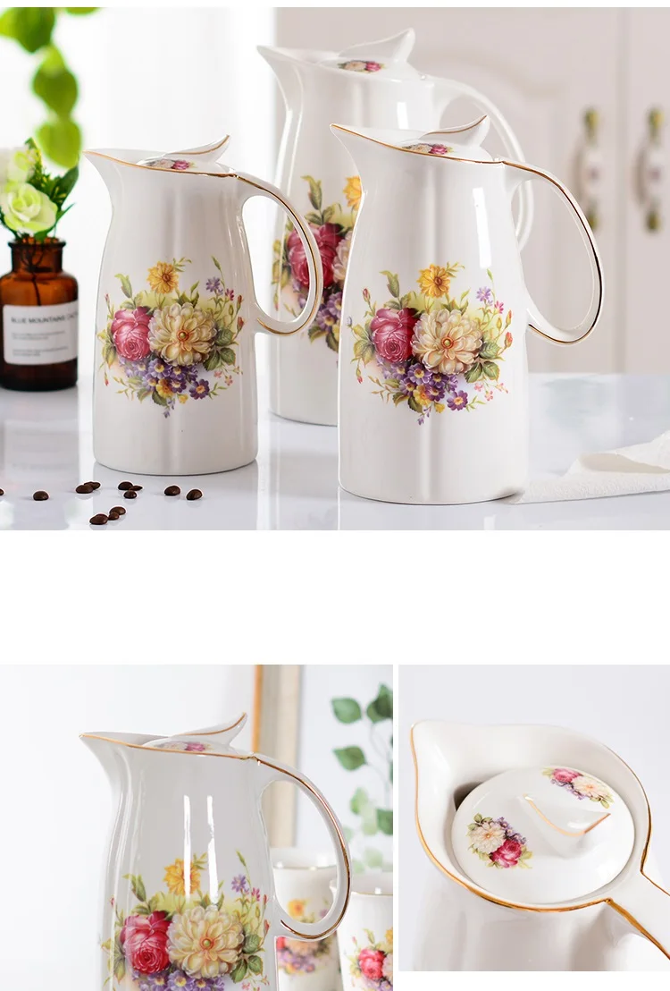 1.5L / 2L Керамика кувшины Бутылки для воды холодной чайник бутылка без взрыв