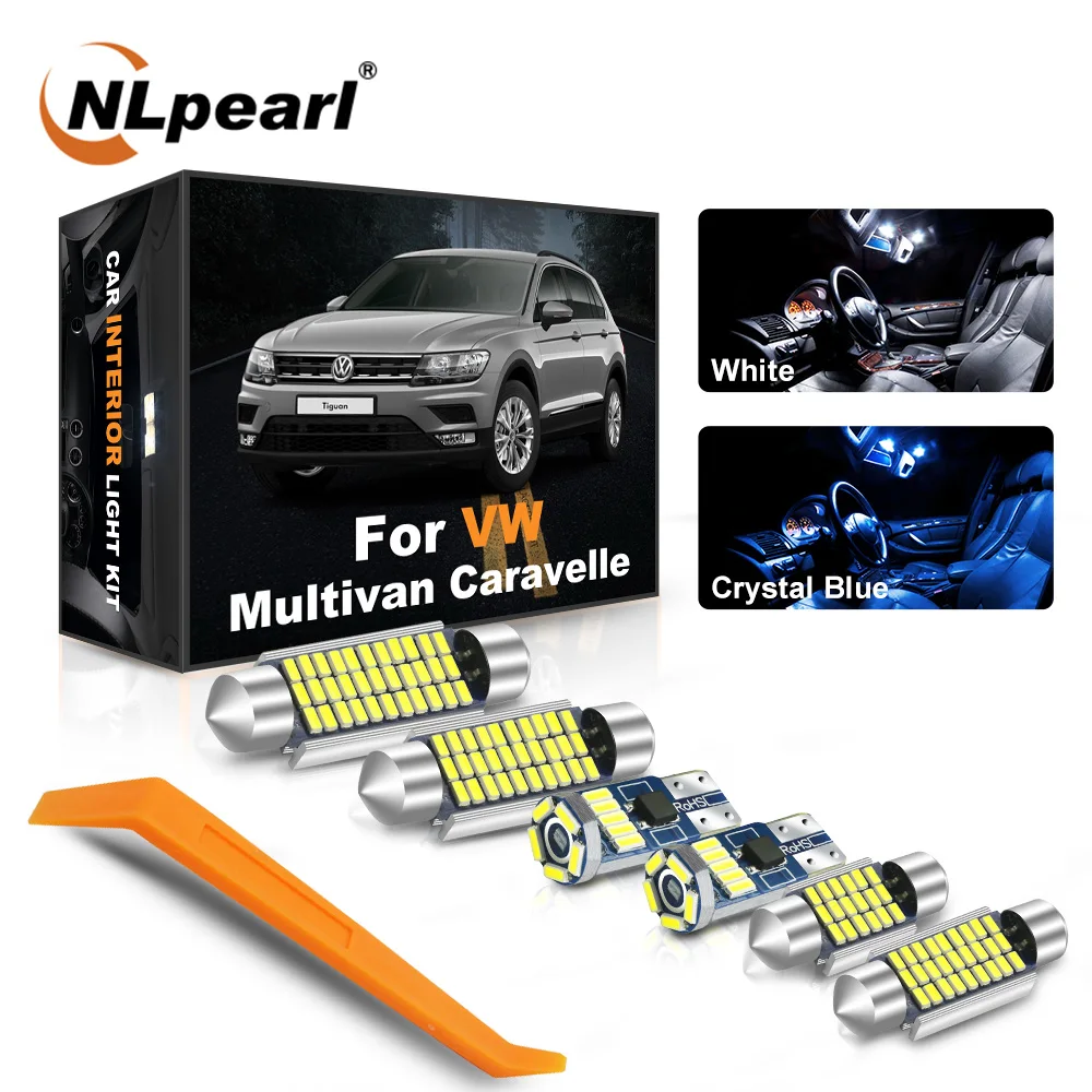 

Canbus For Volkswagen VW Multivan Caravelle MK5 MK6 T5 T6 2003-2018 Vehicle LED Interior Footwell Light Map Dome Roof Light Kit