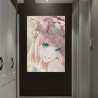 Аниме-постер Zero Two DARLING In The FRANXX, холст, настенное украшение, принты для дома, декоративная картина для спальни в рамке