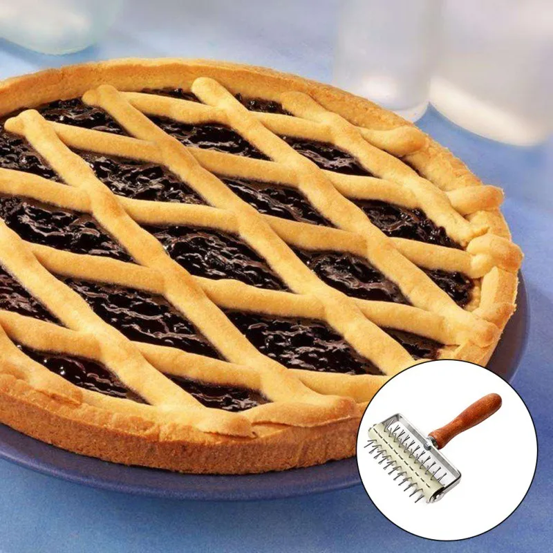 

Pizza Cutters Wheels Net Tools Pastry Dough Roller Baking Pie Docker Kitchen Accessories For Christmas Birthday Party