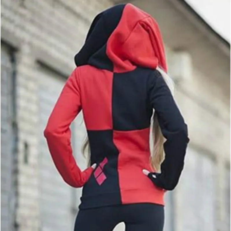 movie cosplay joker hoodies sweatshirts halloween funny clown hooded jacket tracksuit s 3xl c40m15 free global shipping