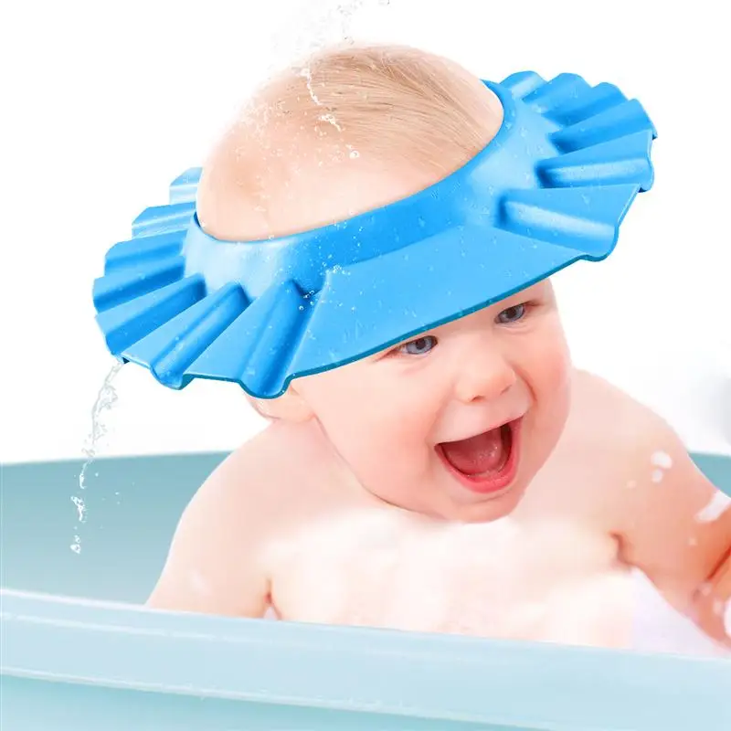 

Baby Shower Soft Cap Adjustable Hair Wash Hat for Kids Ear Protection Safe Children Shampoo Bathing Shower Protect Head Cover