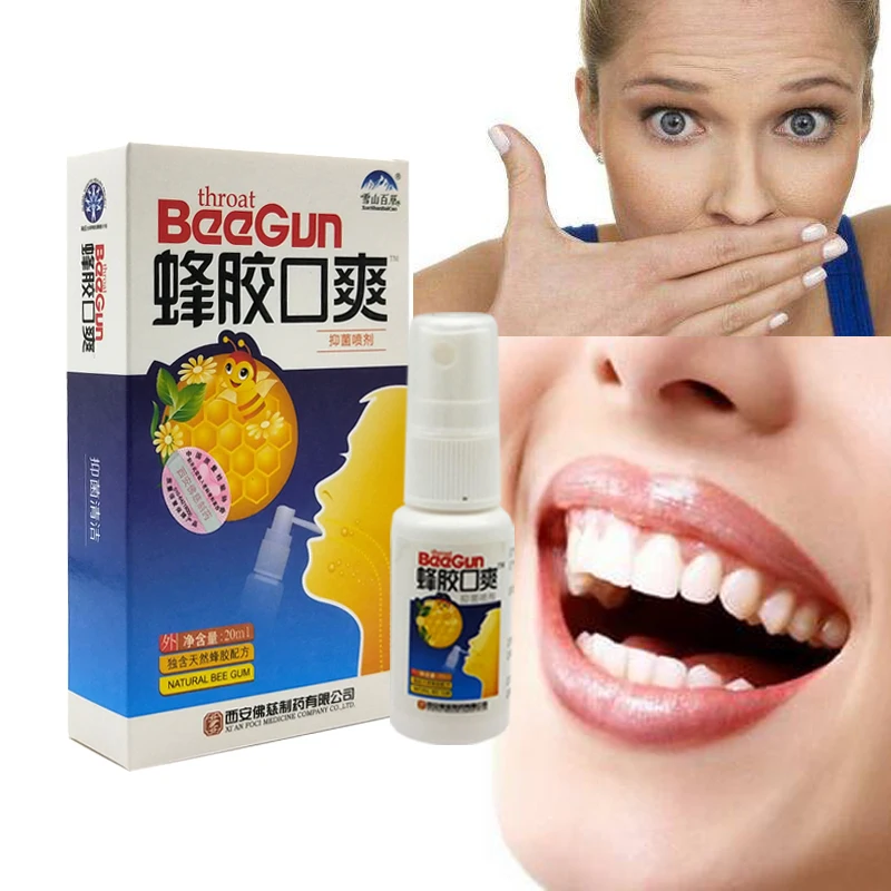 

20ml Mouth Clean Freshener Natural Herbal Spray Bee Propolis Antibacterial Oral Spray Oral Ulcers Toothache Bad Breath Treatment