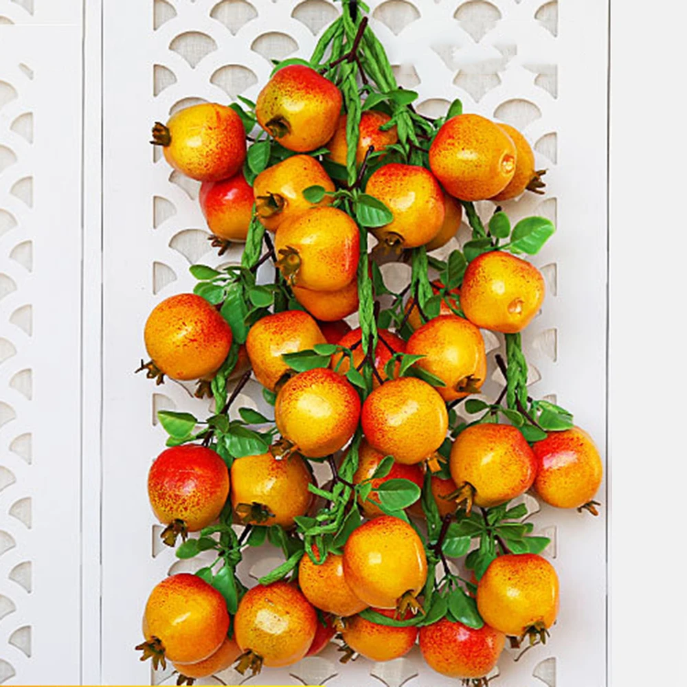 Искусственное фруктовое моделирование связка банан яблоки персики orange lemon