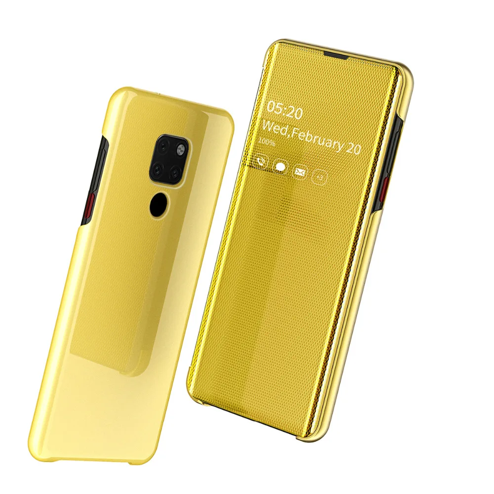 Умный зеркальный флип-чехол Lamorniea для huawei P30 Pro P30 Lite, чехол из искусственной кожи для huawei mate 20 Pro/mate 20 Lite/mate 20