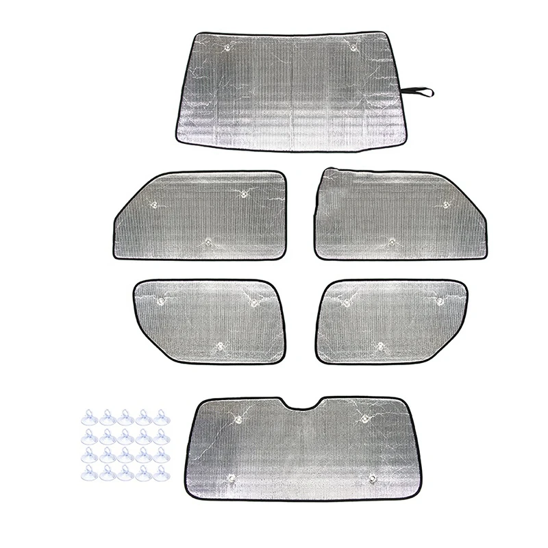 

Windshield Sunshade Kit for Suzuki Jimny 2007-2017 Anti-UV Car Curtain Sun Block Sun Visor Cover 6PCS