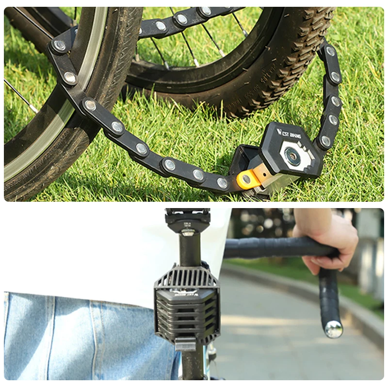 

Bicycle Lock Anti-theft Key Lock Mountain Bike Electric Car Chain Lock Motorcycle Battery Car Folding Lock Bicycle Accessories