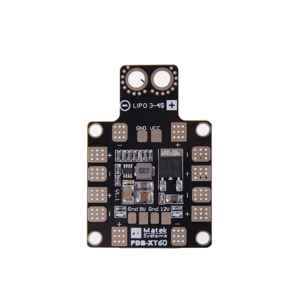 Matek системы PDB XT60 W/ BEC 5V & 12V 2oz медь для радиоуправляемого вертолета FPV