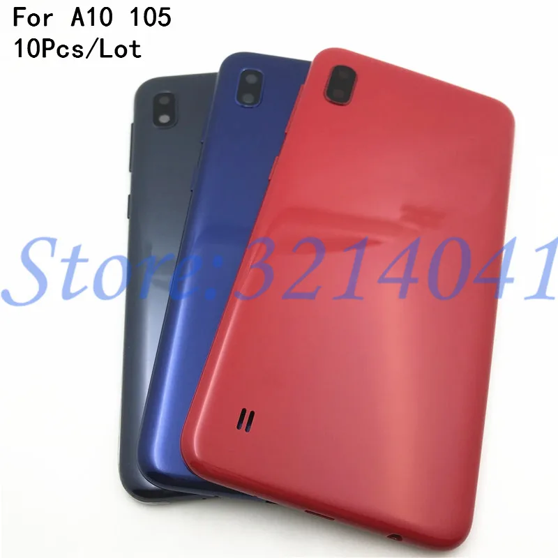 

10 шт. для samsung Galaxy A10 A105 A105F Задняя крышка батареи для samsung A10 крышка батареи корпус двери задний Чехол + боковые кнопки