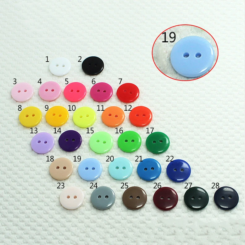 

100pcs New Resin 2 Hole Sewing Buttons DIY Clothing Scrapbooking Embellishment Decorative Button Apparel Sewing Accessories