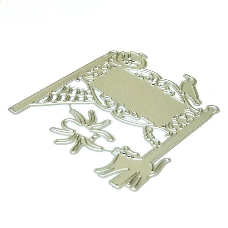 

sign post Dies Happy Halloween Metal Cutting Dies New Pumpkin spider Scrapbooking craft Die Cut for DIY Paper Cards making